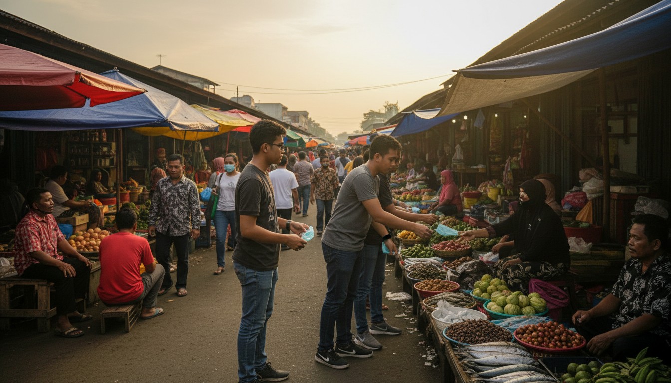 Kualitas Udara Memburuk, GMNI Manado Bagikan 2.400 Masker Gratis