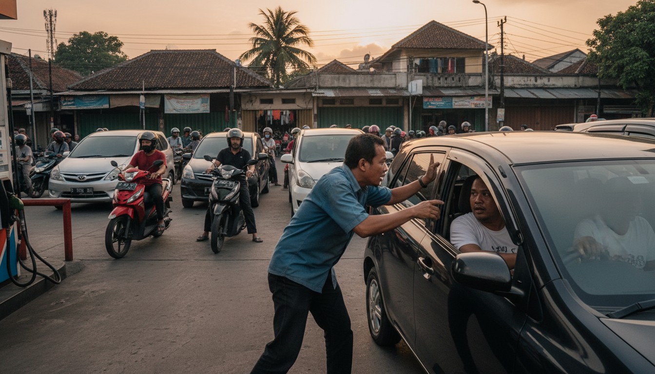 Matel Ancam Piting Sopir di SPBU Jakbar, Ditangkap Polisi